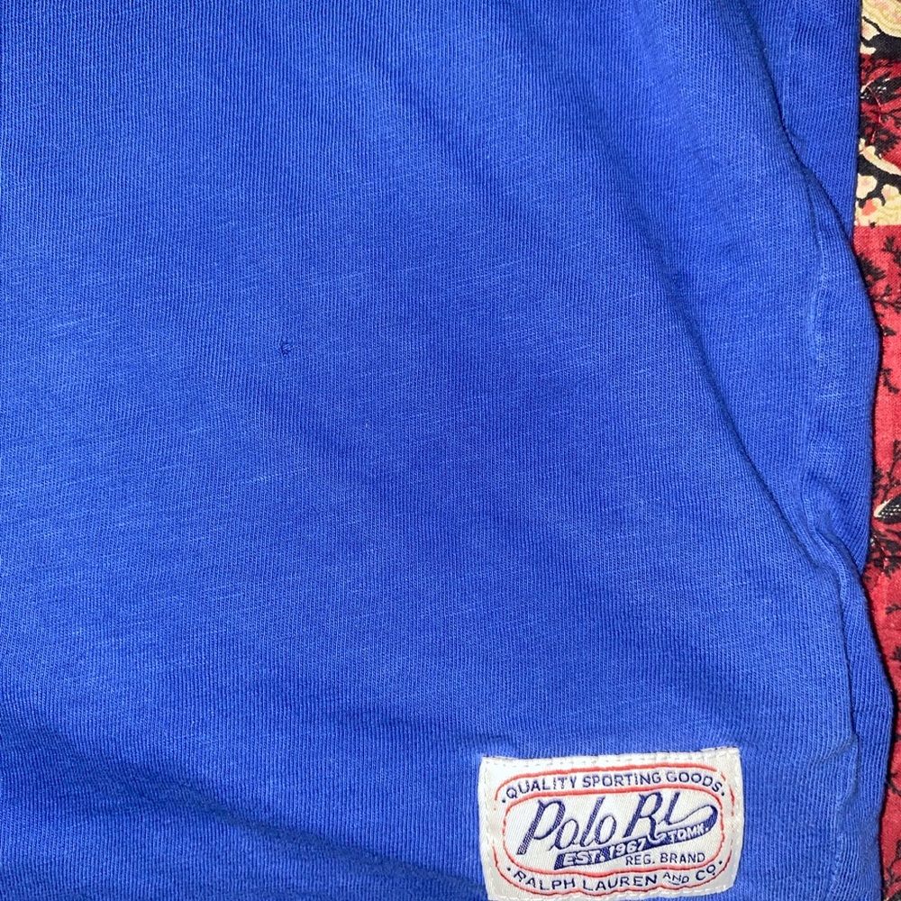 Polo Ralph Lauren Blue and Yellow Graphic Tee